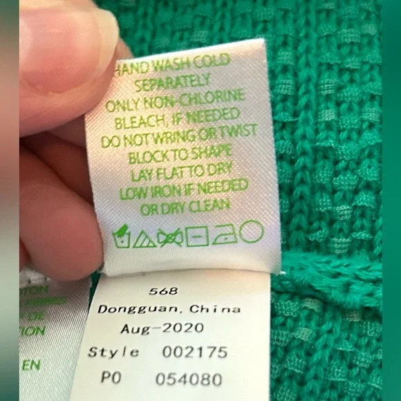 Like New Lilly Pulitzer Light Green Tatum Fringe Cardigan, Size Large - Picture 10 of 12